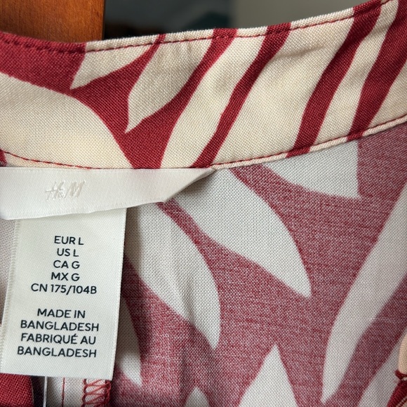 NWT H & M Flowy Viscose Rayon Loose Comfortable Style Dress - Picture 4 of 7